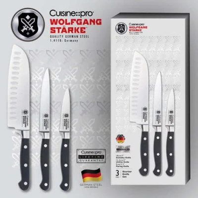 Cuisine::pro Wolfgang Starke 3pc Starter Set In Black