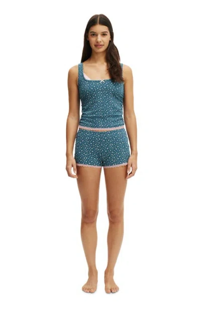Cotton On Body Rib Lace Ruched Boyshort