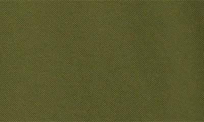 Moncler Embroidered Logo Cotton Piquet Polo Shirt In Green