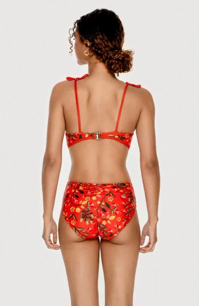 Jessie Zhao New York Scarlet Bloom One-piece Swimsuit