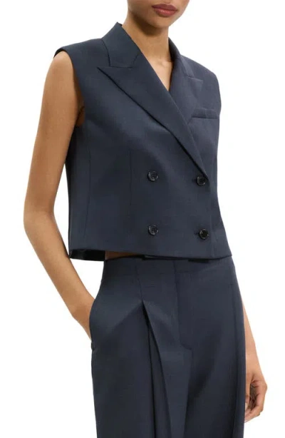 Theory Double Breasted Crop Vest