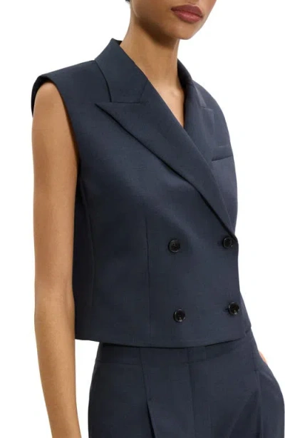 Theory Double Breasted Crop Vest
