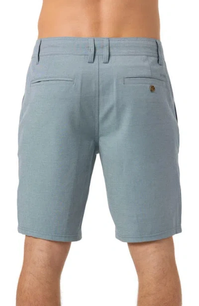 O'neill Reserve Light Check Water Repellent Bermuda Shorts In Gray