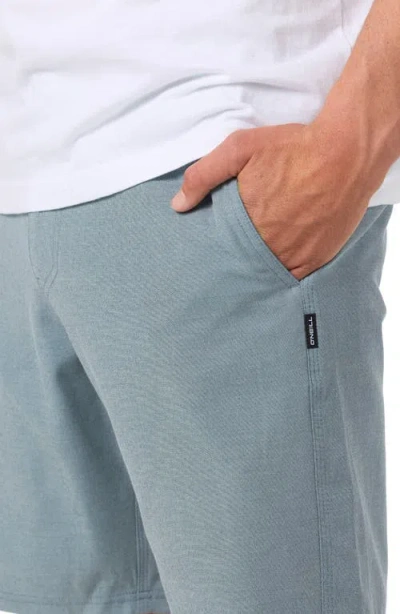 O'neill Reserve Light Check Water Repellent Bermuda Shorts In Gray