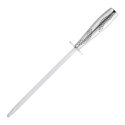Cuisine::pro Id3 8" Sharpening Steel In Metallic