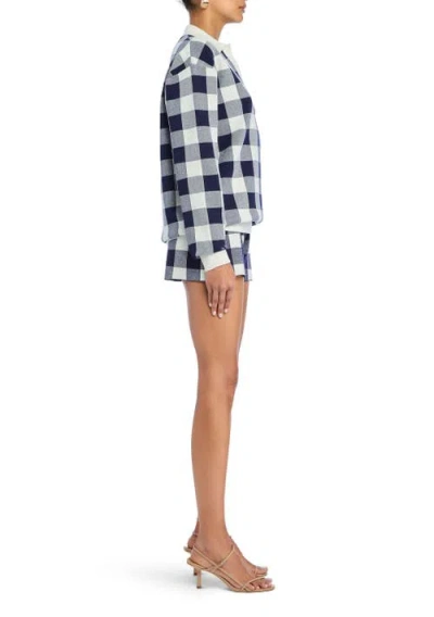 Ser.o.ya Gingham-pattern Polo Top In Multi