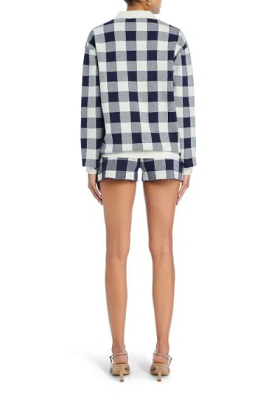 Ser.o.ya Gingham-pattern Polo Top In Multi