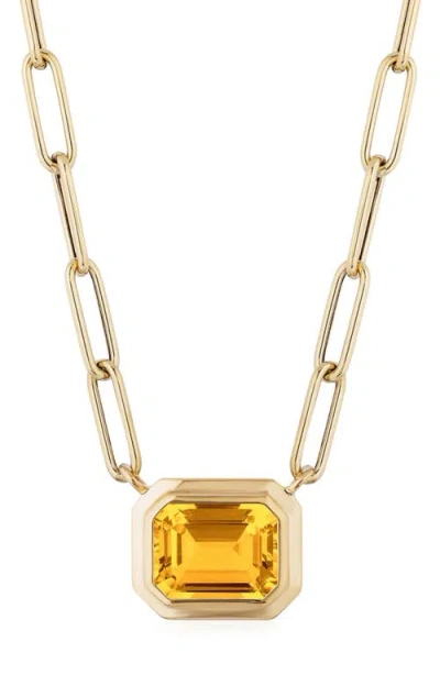 Goshwara Manhattan Pendant Necklace In Gold