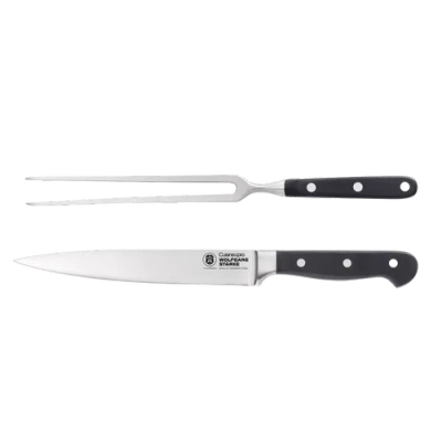 Cuisine::pro Wolfgang 2 Piece Starke Carving Set In Black