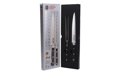 Cuisine::pro Wolfgang 2 Piece Starke Carving Set In Black