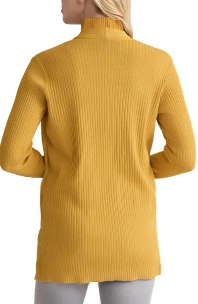 Jones New York Sutton Rib Cardigan In Orange