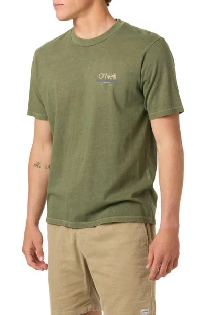 O'neill Og Wordmark Graphic T-shirt In Green