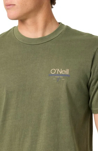 O'neill Og Wordmark Graphic T-shirt In Green