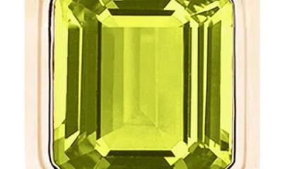 Goshwara Manhattan Bezel Set Drop Earrings In Green