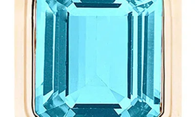 Goshwara Manhattan Bezel Set Drop Earrings In Blue