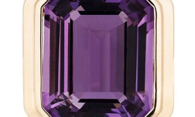 Goshwara Manhattan Stud Earrings In Purple