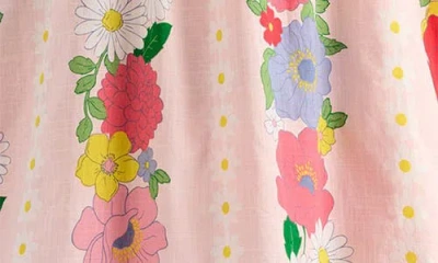 Mini Boden Kids' Vacation Smocked Trim Cotton Sundress In Pink