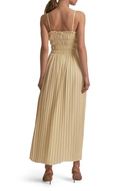Favorite Daughter The Best Dressed Guest Pleated Maxi Dress In Neutral