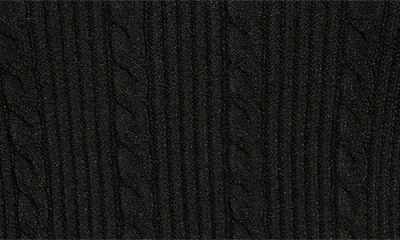 Balmain Twisted Cable Knit Sweater In Black