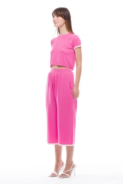 Toit Volant Kira Knit Long Shorts In Pink