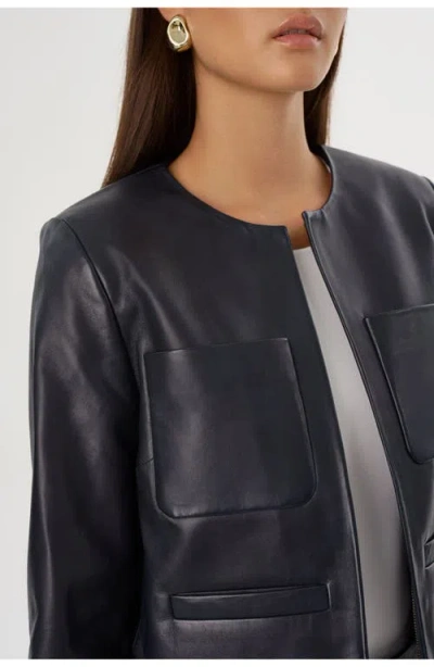Lamarque Linette Leather Jacket In Black