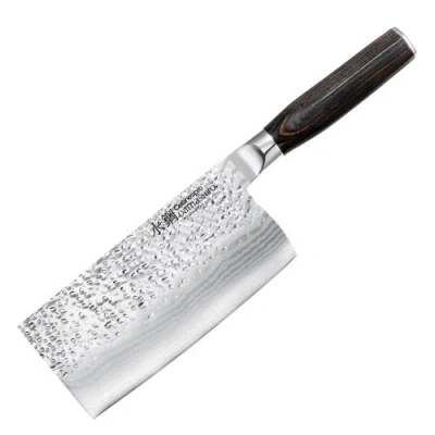 Cuisine::pro Damashiro 6.5in Emperor Cleaver In Silver