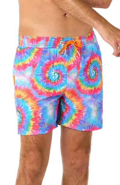 Opposuits Mr. Tie Dye Swim Trunks In Multi