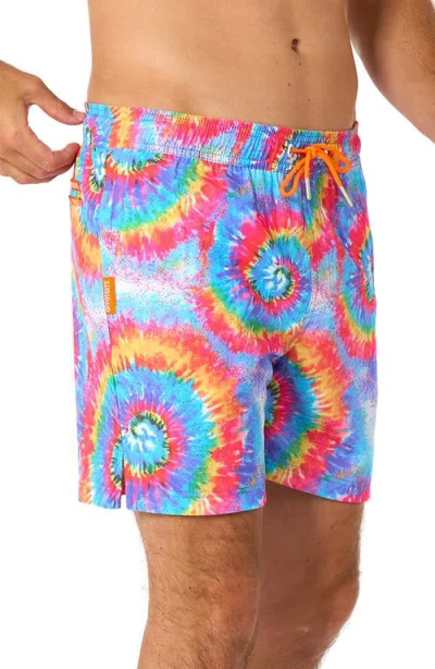 Opposuits Mr. Tie Dye Swim Trunks In Multi