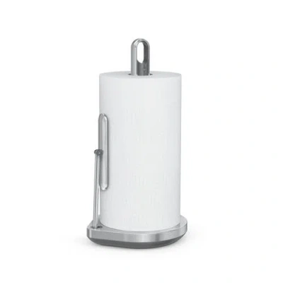 Simplehuman Paper Towel Holder And Spray Pump In White