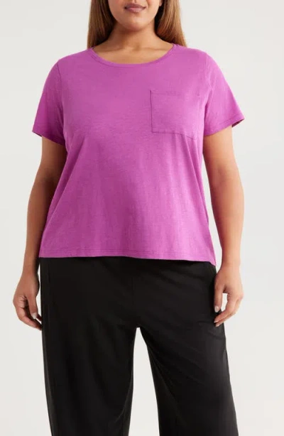 Eileen Fisher Crewneck Pocket Organic Cotton T-shirt