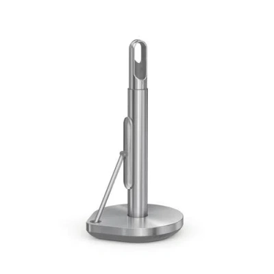 Simplehuman Paper Towel Holder And Spray Pump In White