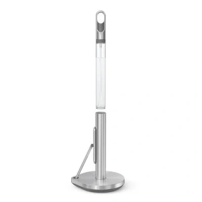 Simplehuman Paper Towel Holder And Spray Pump In White