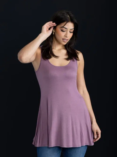 24seven Comfort Apparel Scoop Neck Sleeveless Tunic Top