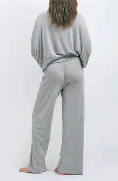 Andine Taia Antibes Pointelle Sweatshirt In Gray