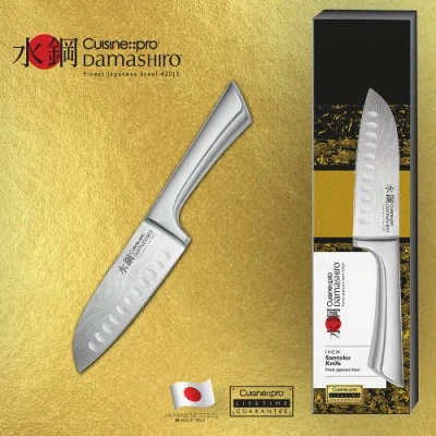 Cuisine::pro Damashiro 5.5" Santoku Knife In Metallic