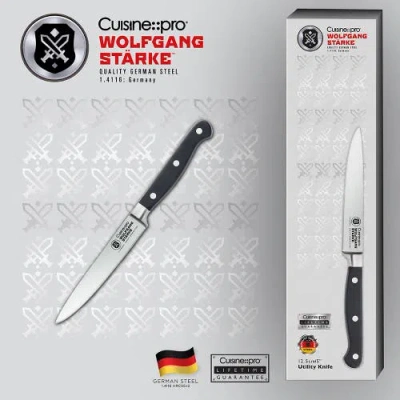 Cuisine::pro Wolfgang Starke 5" Utility Knife In Black