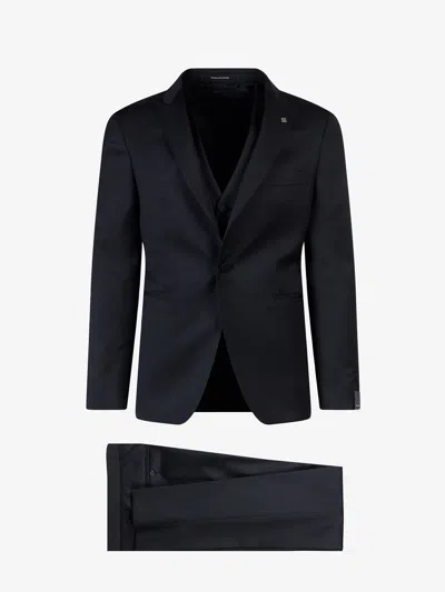 Tagliatore Virgin Wool Tuxedo With Vest