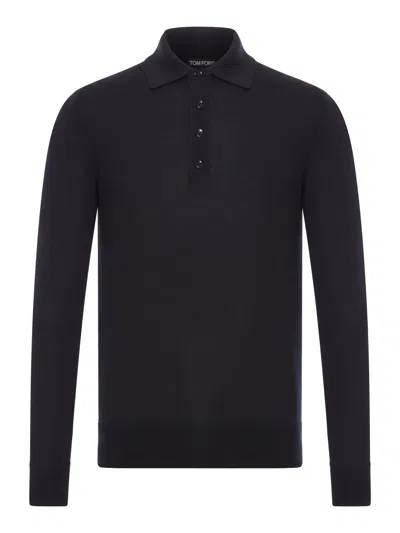 Tom Ford Cashmere And Silk Polo Sweater