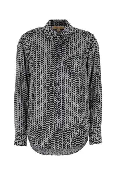 Michael Michael Kors Michael By Michael Kors Embroidered Satin Shirt