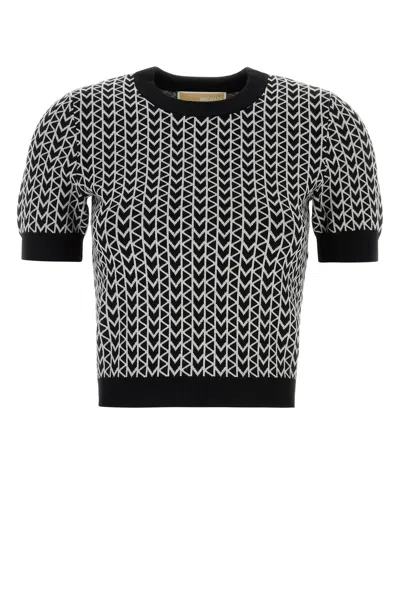 Michael Michael Kors Michael By Michael Kors Embroidered Stretch Viscose Blend Sweater
