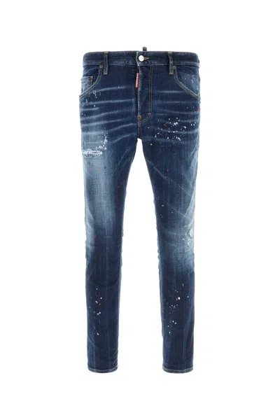 Dsquared2 Dsquared Stretch Denim Jeans In Blue