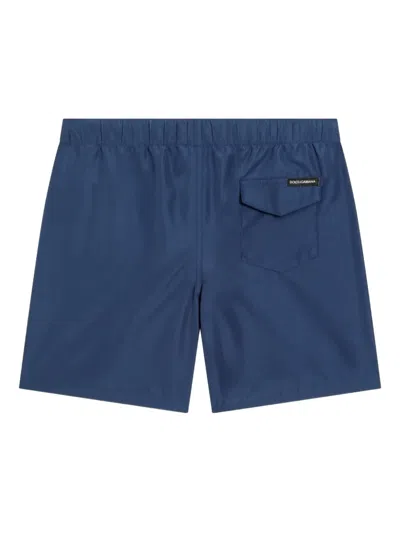 Dolce & Gabbana Dg Swim Trunks In Blue