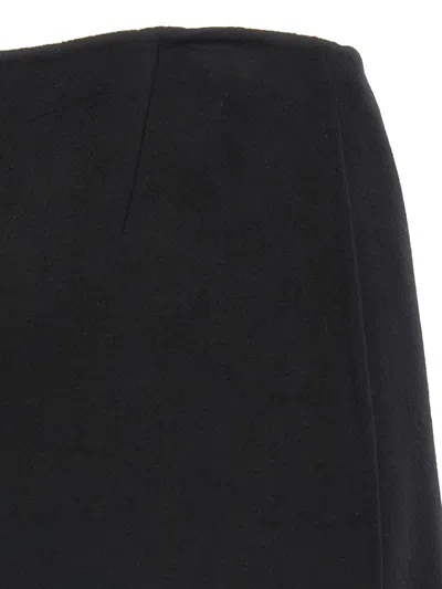 Ermanno Scervino Jewel-embellished Virgin-wool Skirt In Black