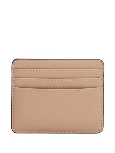 Tommy Hilfiger Logo-plaque Cardholder In Brown