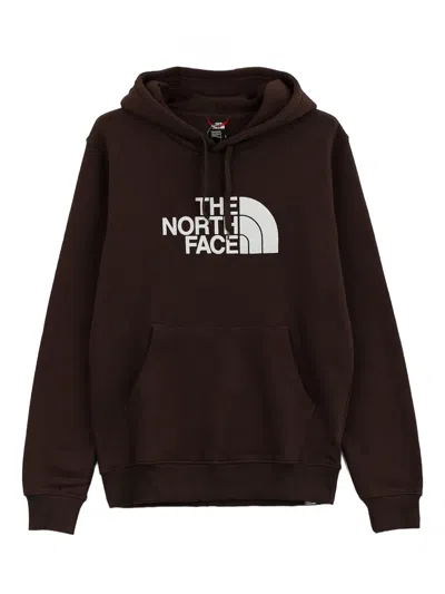 The North Face Drew Peak Logo-print Hoodie In Brown