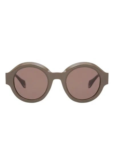 Gigi Studios Round-frame Sunglasses In Neutral
