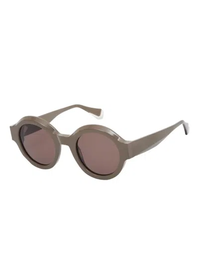 Gigi Studios Round-frame Sunglasses In Neutral
