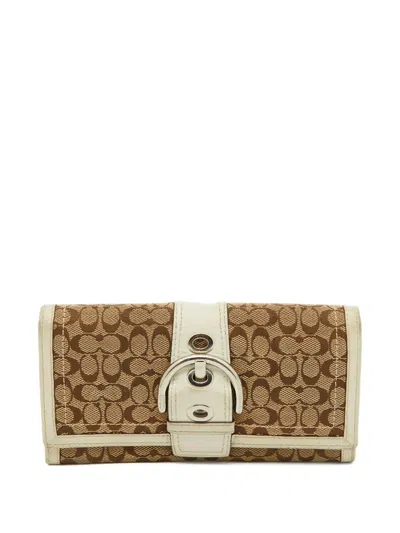 Pre-owned Coach Vintage 2023 Canvas Wallet