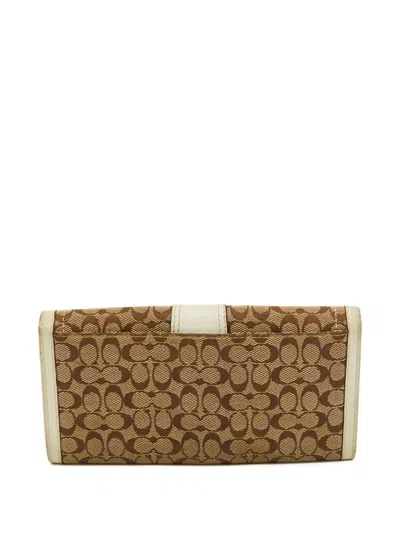 Pre-owned Coach Vintage 2023 Canvas Wallet