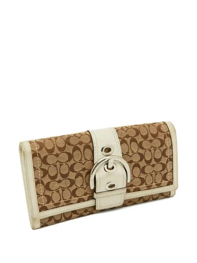 Pre-owned Coach Vintage 2023 Canvas Wallet